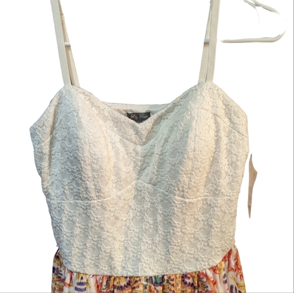 Lily Rose - Dress multi-color maxi dress Spaghetti Straps, padded Size L - Picture 2 of 9